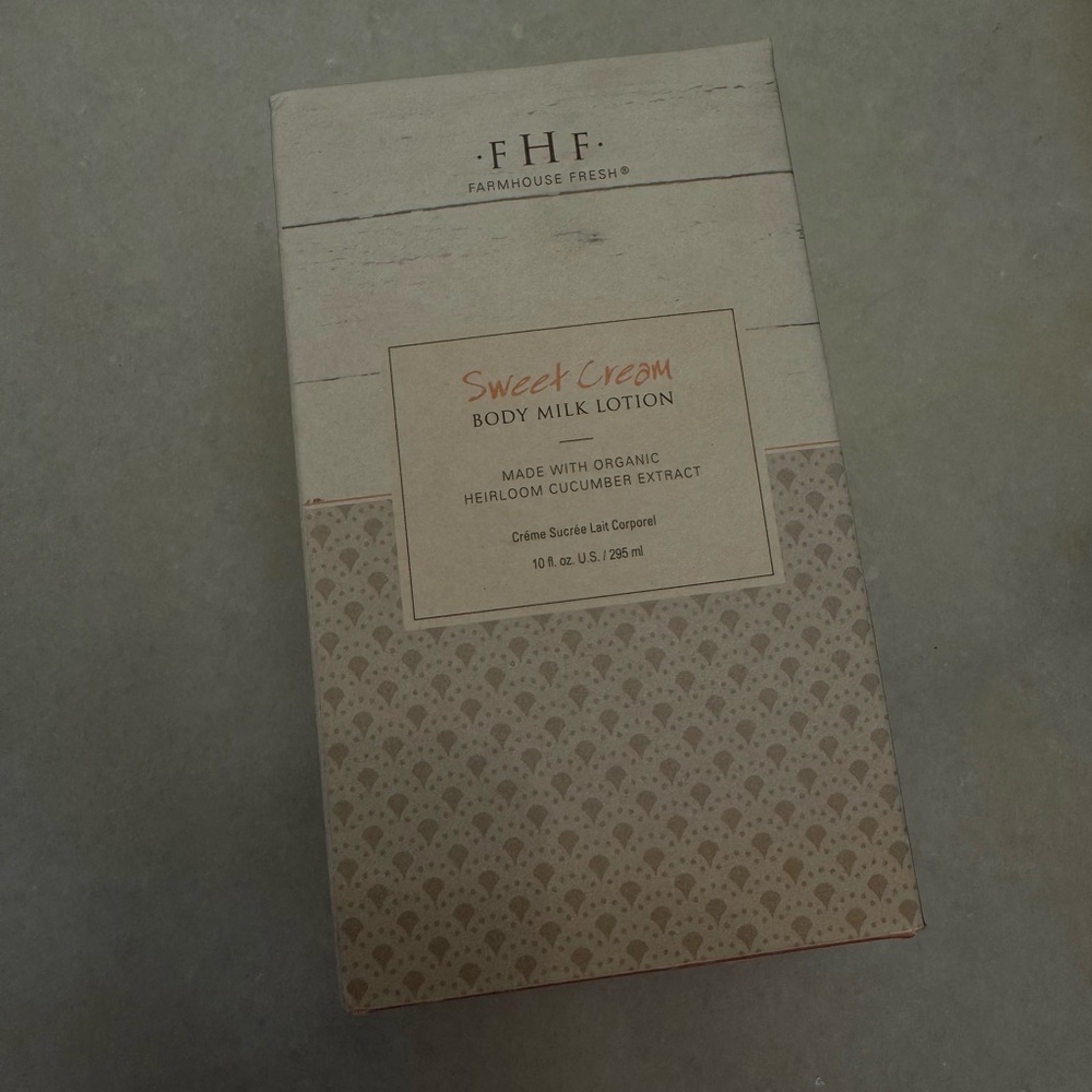 NWT FarmHouse Fresh NEW* SEALED Sweet Cream Body Milk 10oz. - Picture 2 of 9